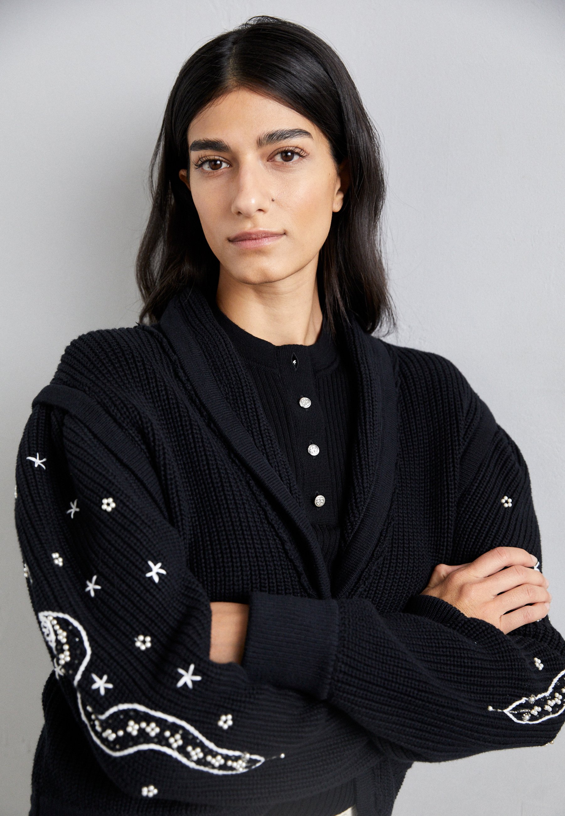 売れ筋商品|||マザー ニット&セーター レディース アウター THE PUFF SLEEVE CARDIGAN - Cardigan - black Mother THE PUFF SLEEVE CARDIGAN - Cardigan - black - Zalando