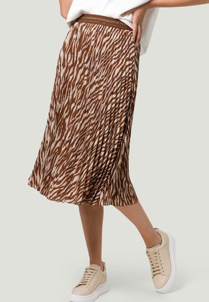 MIT DRUCK - A-line skirt - beach sand