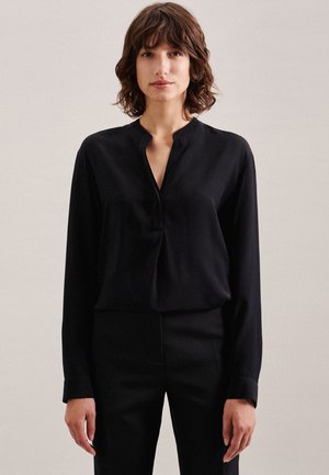 Seidensticker SEIDENSTICKER TUNIKA SCHWARZE ROSE - Bluse - black