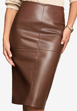 Lipsy Pouzdrová sukně - brown