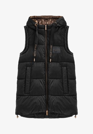 Polo Club, WESTEN WOMAN BELI VEST SLEEVELESS LOOSE FIT - Chaleco - black-metallic brown
