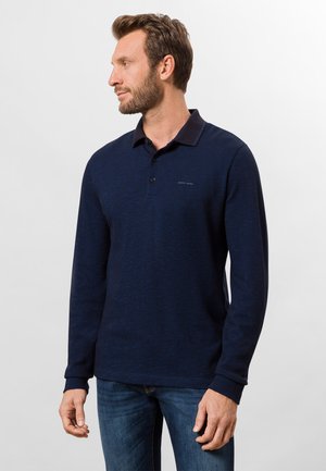 JACQUARD - Polo shirt - marine