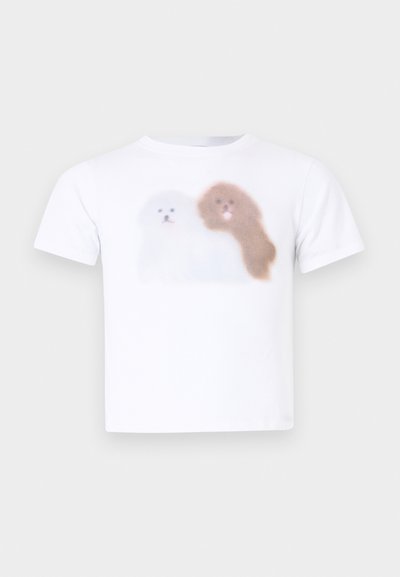 Carne Bollente DOGGY PUPPY STYLE UNISEX - Print T-shirt - white