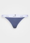 STRING THONG COTTON STRETCH RIB - Thong - grisaille