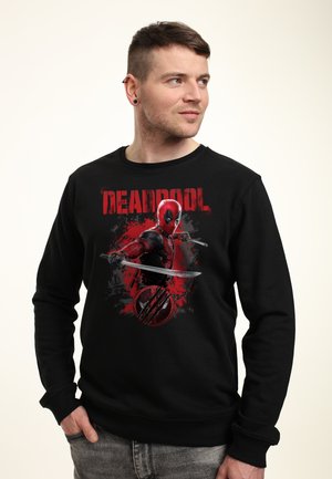 Henry Tiger, DEADPOOL & WOLVERINE DEADPOOL PAINT DUMP - Sweater - black pure