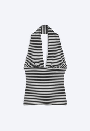 Weekday, ALINE DEEP HALTER - Débardeur - grey