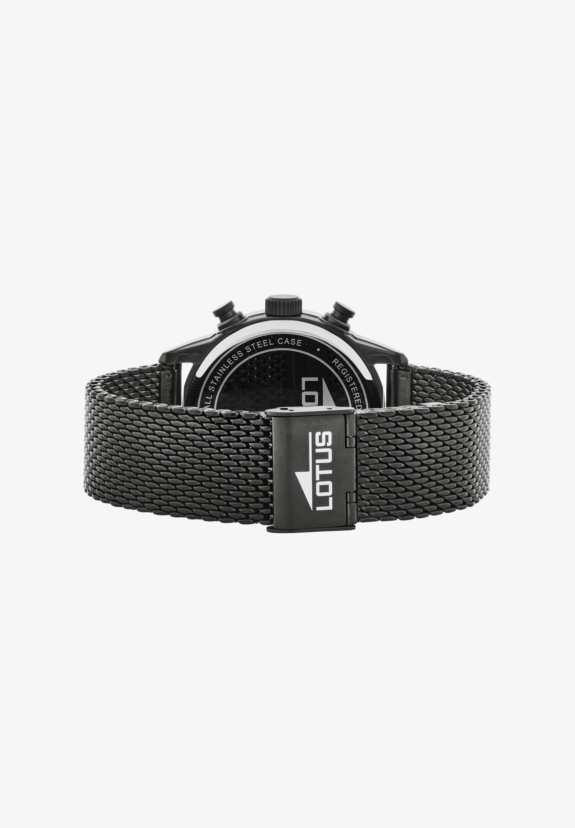 Orologio Uomo Lotus Chrono Black – Cronografo Quarzo – Cassa Acciaio 42mm – Quadrante Nero E Dettagli Blu
