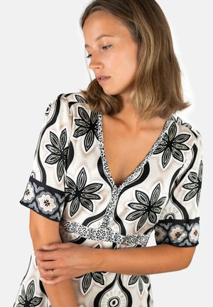 Grace, GRAPHIC LONG - Maxi dress - black