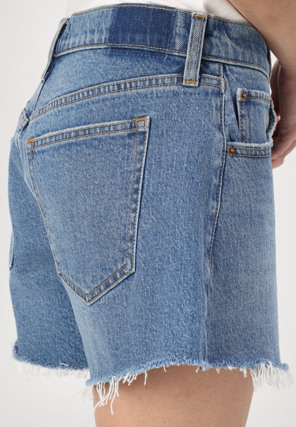 Mid Rise A-Line Short - Denim shorts - medium fray3