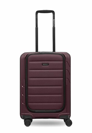 ESSENTIALS 4-ROLLEN KABINENTROLLEY  SOFT-POCKET LAPTOPFACH - Boardcase - burgundy