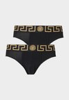 TOPEKA LOGO 2 PACK - Slip - black/gold-coloured