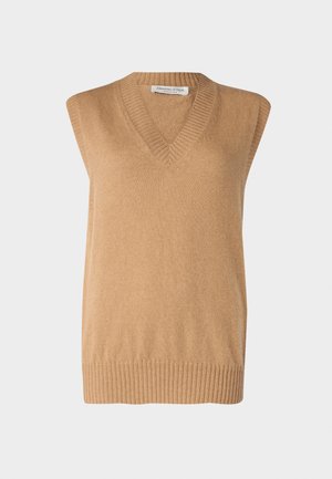 Johnstons of Elgin GAUZY - Waistcoat - camel