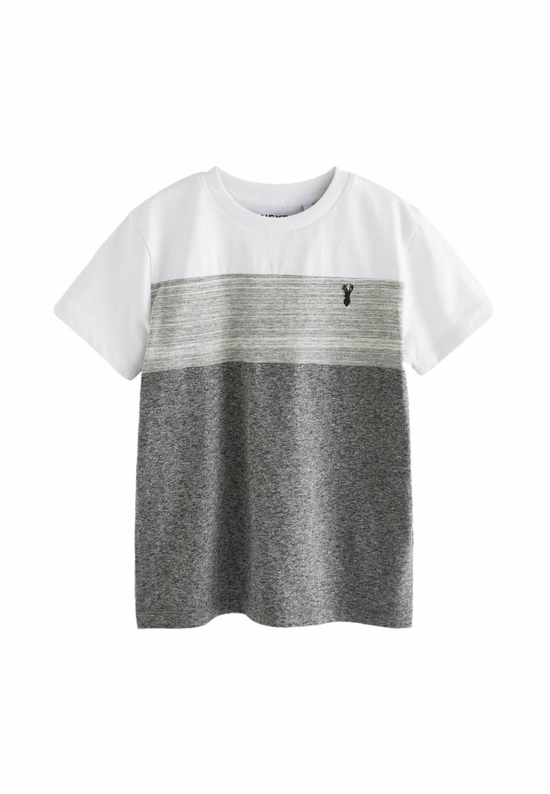 Next - COLOURBLOCK SHORT SLEEVE  - T-Shirt print - mottled grey, Vergrößern