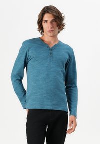 TOM TAILOR SERAFINO - Pikkade varrukatega topp - real teal blue
