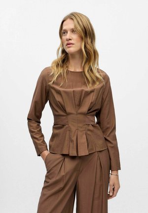 PLISSIERTE - Palaidinė - cocoa brown