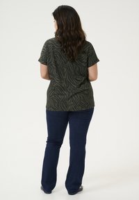Kaffe Curve HERDIS - Blůza - black green print