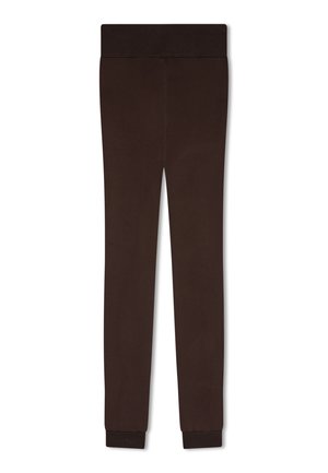 IMBOTTITI A VITA ALTA - Leggings - marrone scuro
