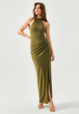 JANEY - Dolga obleka - olive green