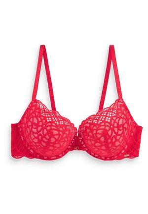 TRIPLE BOOST PAD PLUNGE - Underwired bra - red