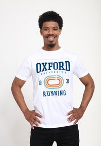 Henry Tiger OXFORD UNIVERSITY RUNNING - Triko s potiskem - white