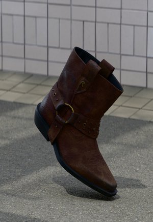 VIOLET - Stivaletti texani / biker - chocolate