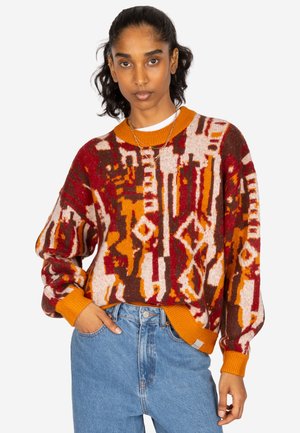 Iriedaily, IRIEDAILY STRICKPULLOVER BOXY FLUFF - Strickpullover - wild berry