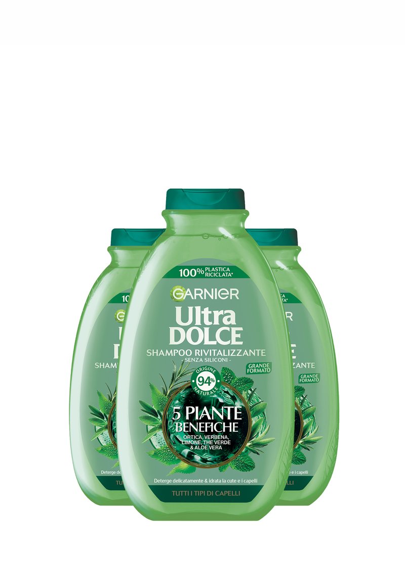 Garnier - SHAMPOO ULTRA DOLCE 5 PIANTE, SHAMPOO PER CAPELLI NORMALI, 400 ML - 3 PACK - Shampoo, Ingrandire