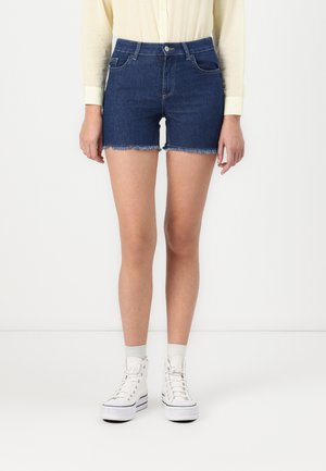 ONLJOSIE BOX - Džinsa auduma šorti - dark blue denim