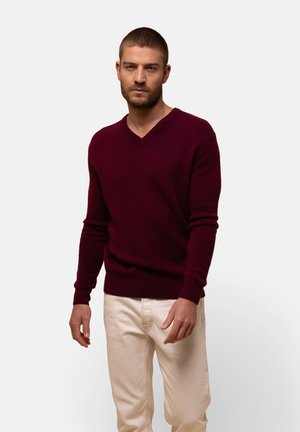 Strickpullover - bordeaux