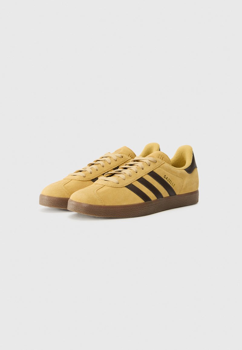 adidas Originals GAZELLE UNISEX - Trainers - golden beige/dark brown/gold-coloured/beige  - Zalando.ie