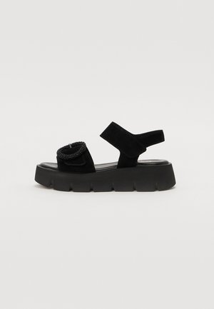 Ankle cuff sandals - schwarz