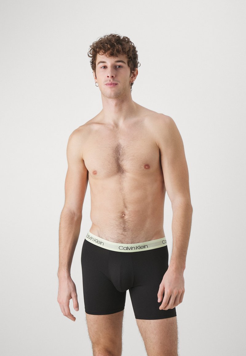 Pack Button Fly Boxer Briefs Mens Black Calvin Klein Boxers