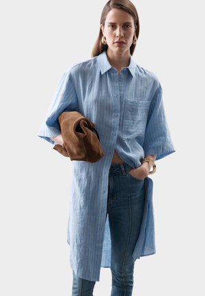 Marks & Spencer, STRIPED KNEE LENGTH - Blusenkleid - blue mix