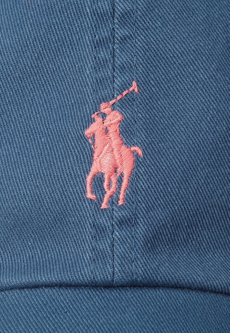 Ralph Lauren Blue Cap with Pink Pony Embroidery Pink Pony Twill Ball Cap main image 3