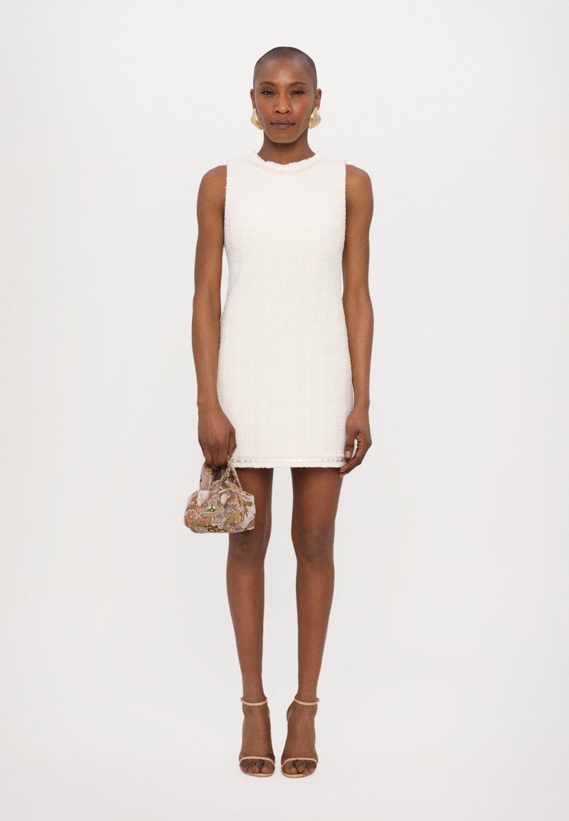 navy blue dress for baby girl Alice and Olivia Alice + Olivia Coley Plaid A Line Dress main image 0