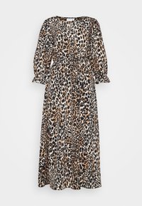VILA YANA V-NECK MIDI DRESS - Vestido de dia - toasted coconut