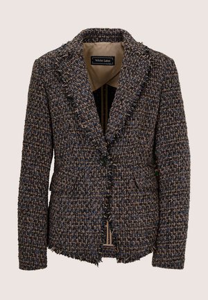 MADELEINE, MADELEINE BLAZER TWEEDBLAZER MIT FRANSENKANTEN - Blazer - navy   multicolor