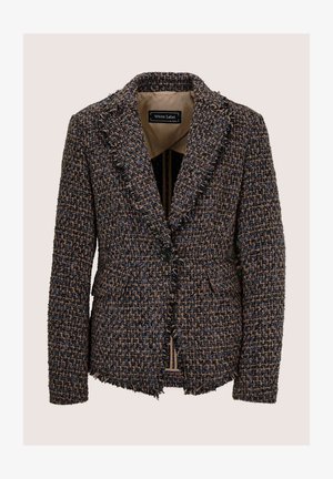 MADELEINE, MADELEINE BLAZER TWEEDBLAZER MIT FRANSENKANTEN - Blazer - navy multicolor