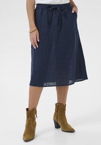Cream Fustă în formă de A - dress blues