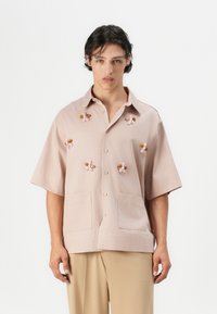 Sister Jane - GLEN BEADED BOXY SHIRT UNISEX - Button-down blouse - pink Thumbnail Image 1
