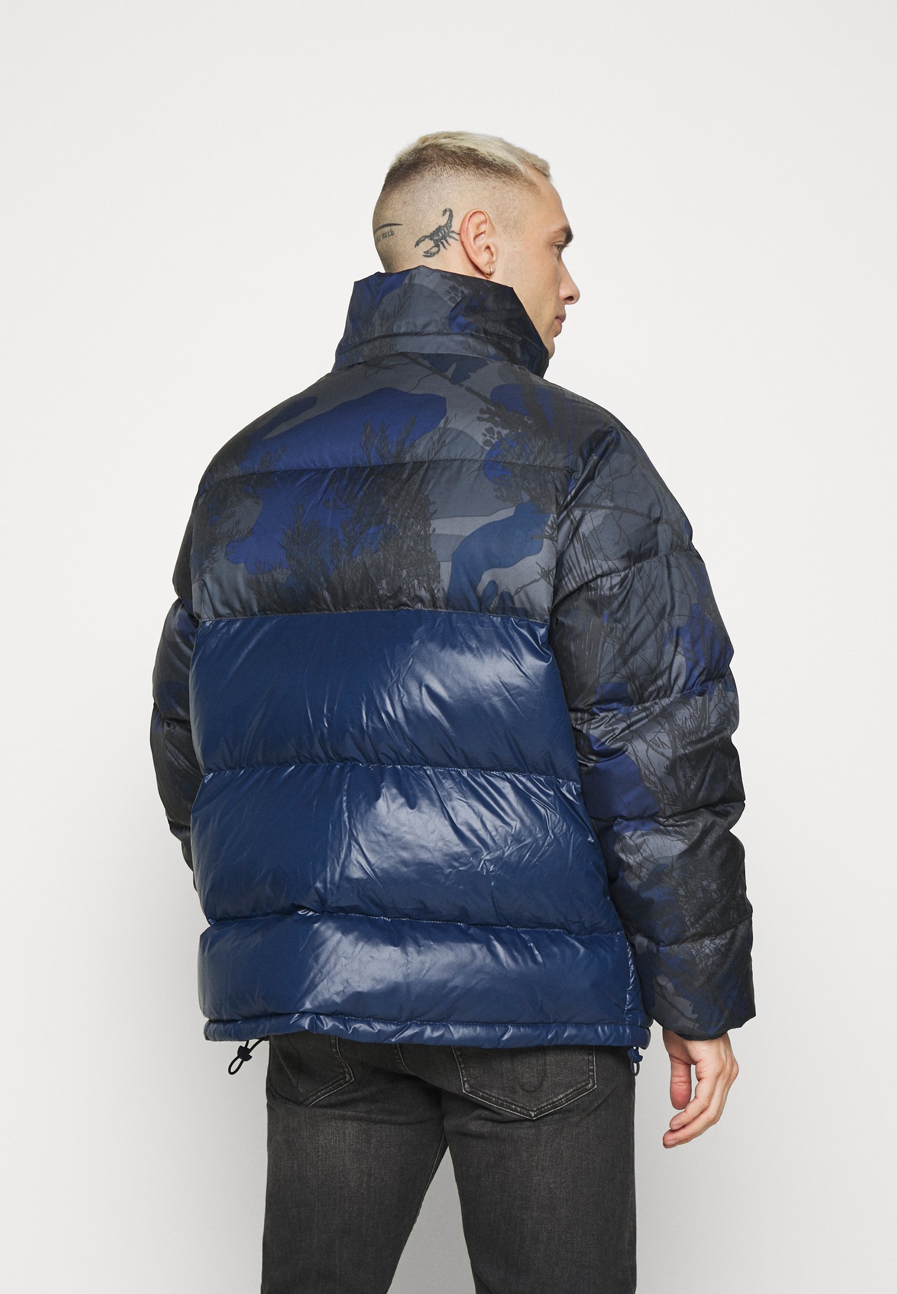 blue camo adidas jacket