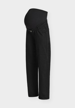 ONLY MATERNITY, OLMSNOW - Jeans a zampa - black denim