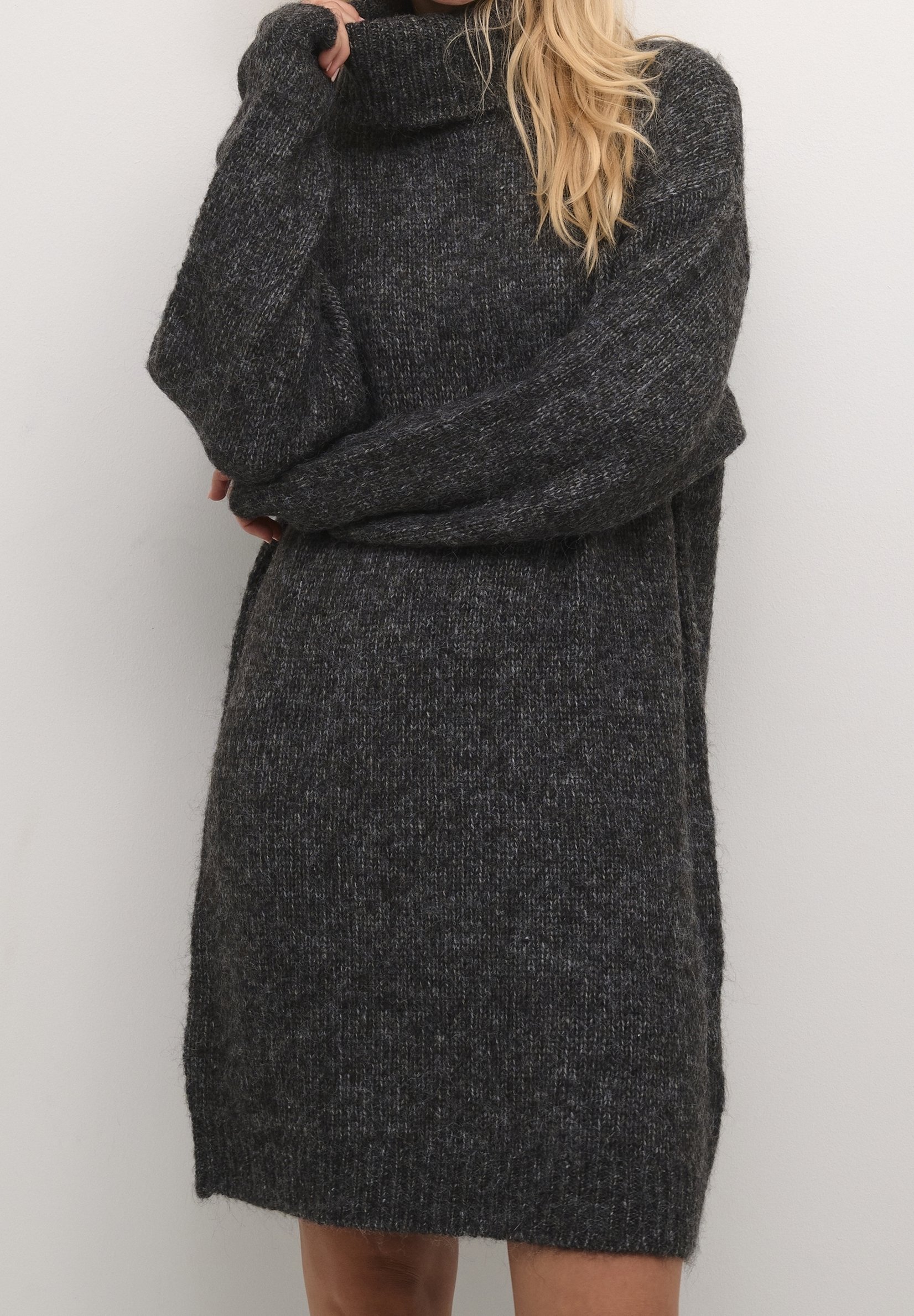 Kaffe Jumper dress - dark grey - (Pre-owned) - Zalando.ie