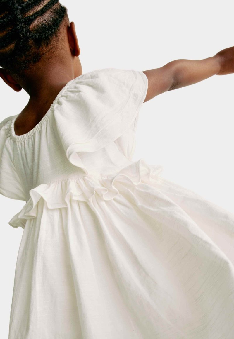 Marks & Spencer CROCHET - Day dress - ivory/mottled beige - Zalando