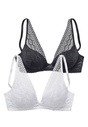 2 PACK - Reggiseno a triangolo - schwarz weiß