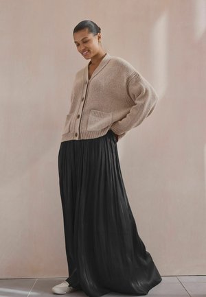 SOFT TOUCH POCKET FRONT BUTTON - REGULAR FIT - Cardigan - neutral
