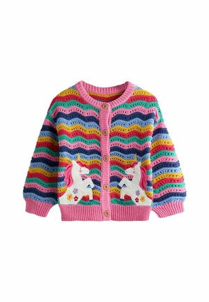 REGULAR FIT - UNICORN APPLIQUÉ - Kardigán - bright pink