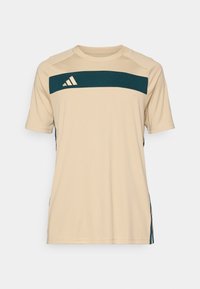 TIRO25 ESSENTIALS JERSEY MEN - T-Shirt print - khaki/aurora ivy