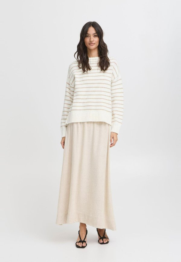 BYFILINEN - A-line skirt - nature linen3
