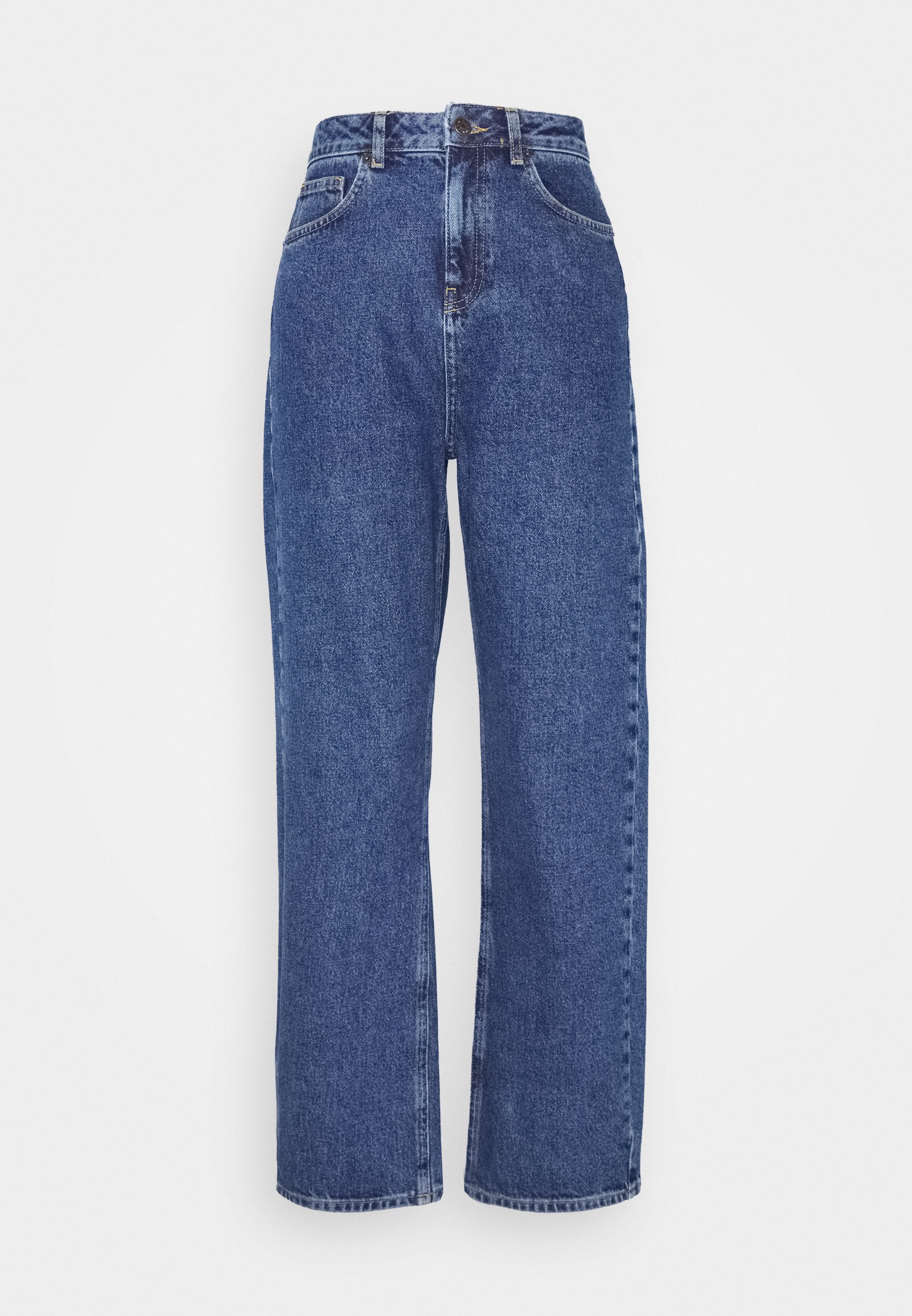 NA-KD Relaxed fit jeans - mid blue/blue - Zalando.co.uk